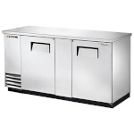 True TBB-3-S-HC - Back Bar Cooler, two-section, 69-1/8